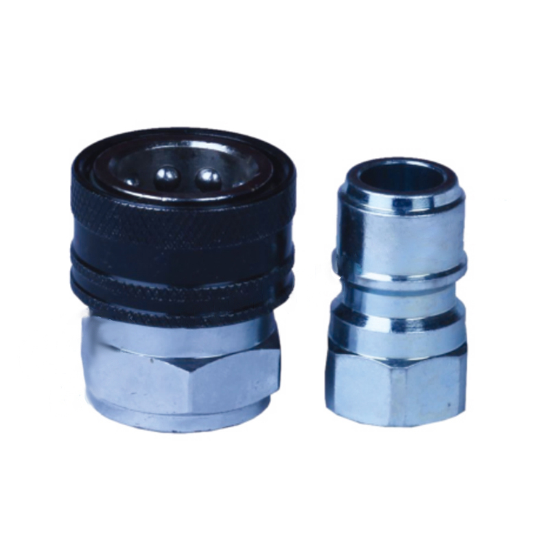 GT- K3 Straight-through hydraulic quick coupling ( steel+brass )