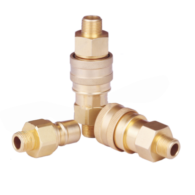 GT-B2 Copper external thread medium pressure high performance gas-liquid quick connector