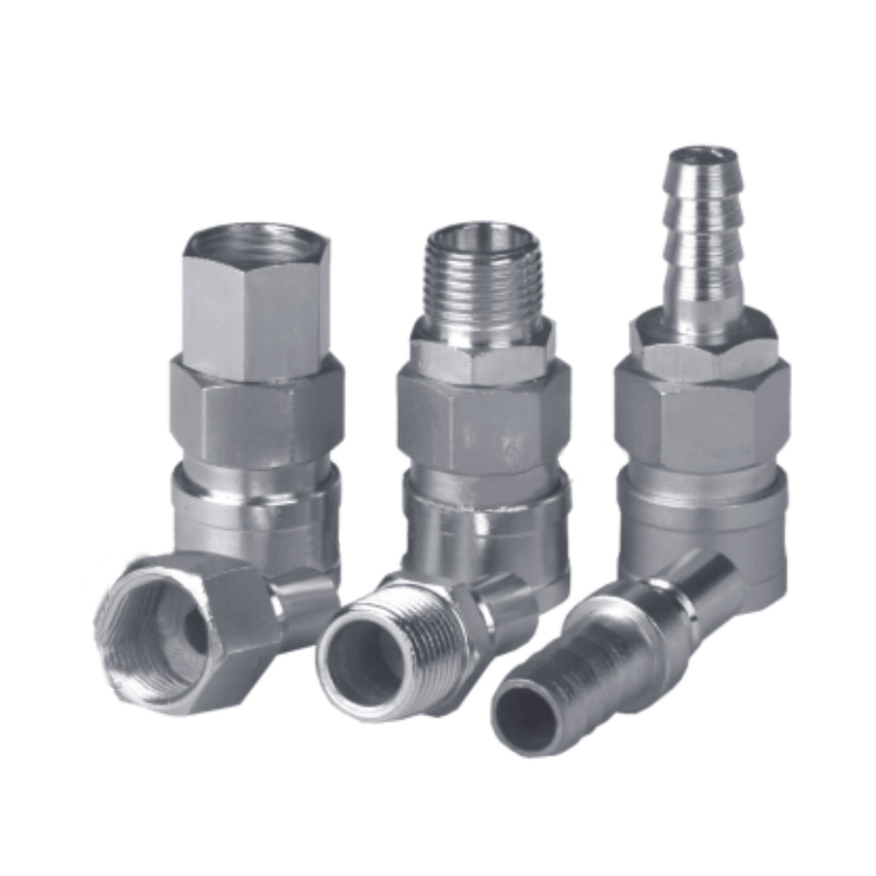 QKD156 Single shut-off pneumatic quick coupling ( steel )